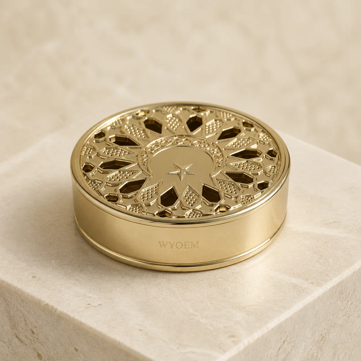 WYOEM gold solid fragrance balm cup